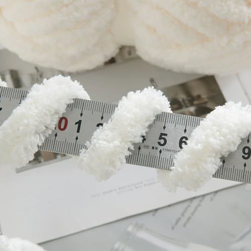 41c38s 1hl.jpg Chunky Chenille Yarn 8 Pack 29.5yds Soft Fluffy for Crocheting & Knitting