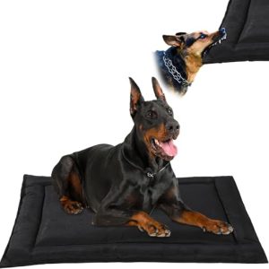 HOMBREDOGS Chew Proof Dog Crate Pad, Indestructible Dog Bed for Aggressive Chewers, Machine Washable Waterproof Crate Ma