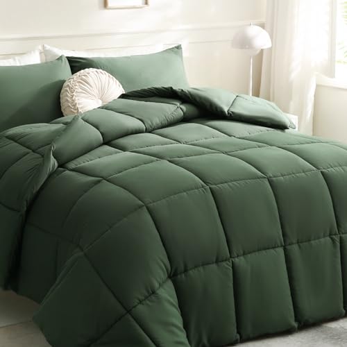 41cbjlscuel.jpg DOWNCOOL Green Oversized King All Season Comforter Quilt
