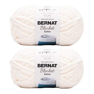 Bernat Extra Chunky Chenile Yarn - 300g Vintage White (Pack of 2)
