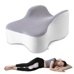 Cooling Longer Memory Foam Leg Pillow for Side Sleepers | Soothing and Relief Knee & Leg Pillow for Hip & Sciatica P