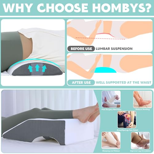 41e5boacfjl.jpg HOMBYS Adjustable Knee Wedge Pillow for Leg Pain Relief and Elevation