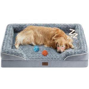 Extra Large Dog Beds by WNPETHOME for Comfortable Sleeping | Washable Orthopedic Egg Foam Couch Beds for Large Dogs