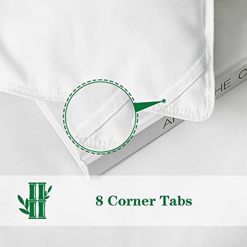 41eg2bq3sil.jpg DREAMHOUR Cooling Down Comforter for Girls and Boys, All Season Machine Washable, Queen Size, White Soft Breathable P