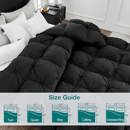 41fa0eb7tl 1.jpg KAKABELL All Season Ultra Soft and Cozy Noiseless Goose Down Feathers Fiber Comforter Cal King Size | KAKABELL Ultra