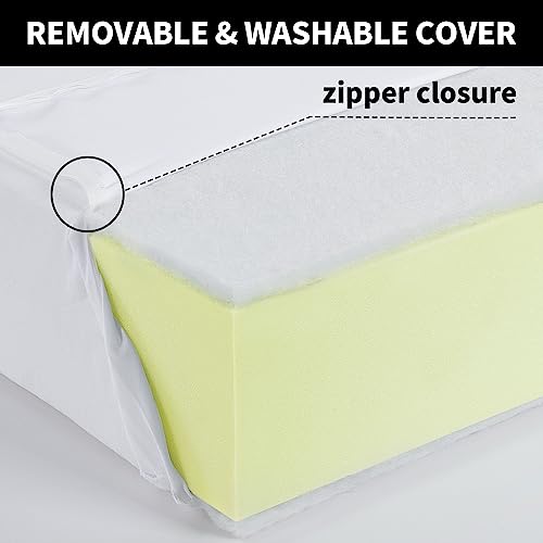 41fo37cfsyl 1.jpg High Density HOMBYS Couch Cushion Replacement 5.5inch Thick with Dacron Fiber Layer | HOMBYS Couch Cushion Padding w