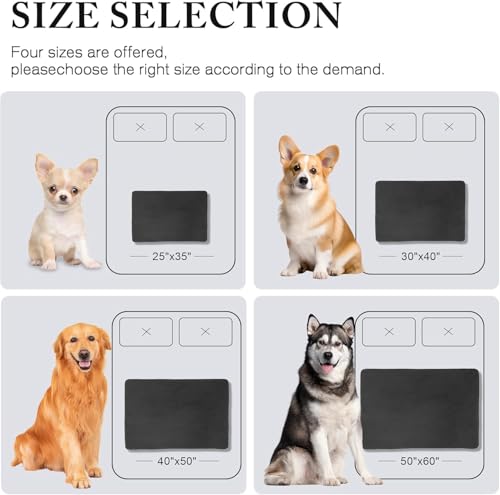 41furcindol.jpg Chewproof Dog Blanket for Dogs (Black, 28.3"x37.7") - Leak Proof Soft Furry Pet Blanket Couch Cover Protection for So