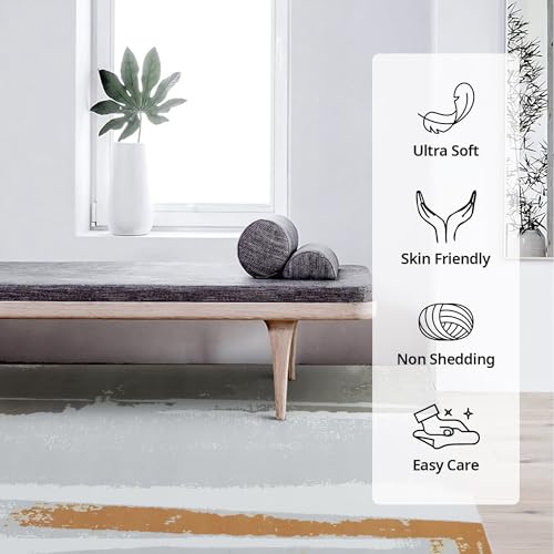 41gk9f0cvl 2.jpg HOMBYS 10x14 ft Modern Area Rug - Large Abstract Floor Carpet for Living Room & Bedroom | HOMBYS 10x14 ft Modern Are