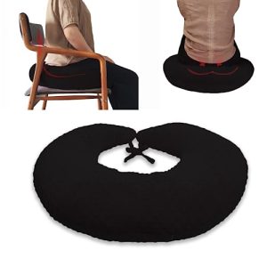 BBL Pillow for Post-Surgery Recovery: Butt Sleeping & Sitting (Black Dot) BBL Pillow Post-Surgery: Donut Shape for Sit