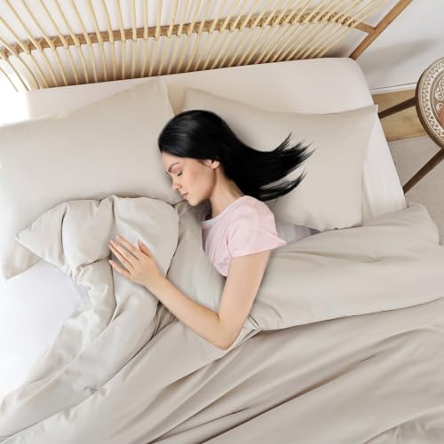 41guhhnxil.jpg ROSGONIA Boho Beige Comforter Set, Queen, 3pcs