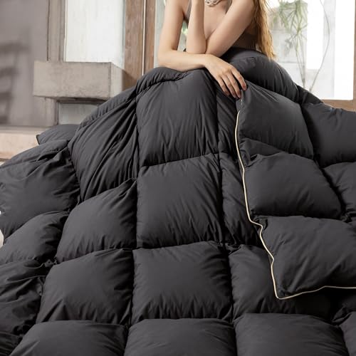 41gj 6suvkl.jpg KAKABELL Ultra Soft and Cozy Goose Down Comforter Queen Size