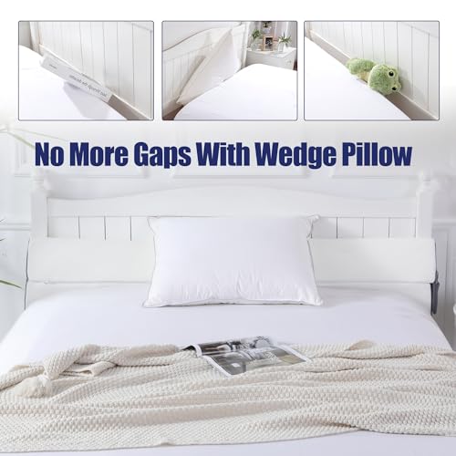 41hcxzhmejl.jpg HOMBYS King Size Pillow Wedge for Headboard Gap & Mattress Filler with Side Pocket