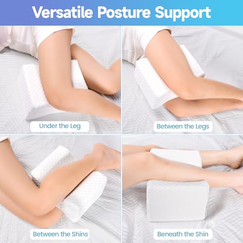 41homlsvezl.jpg CloudBliss Cooling Leg Pillow for Side Sleepers - Memory Foam Knee Pillow for Hip and Lower Back Pain, Sciatica Relief,