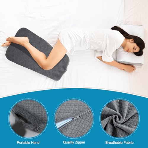 41hv0iyojgl.jpg HOMBYS Memory Foam Knee Pillow for Side Sleepers - Lower Back Pain Relief and Pregnancy Support | HOMBYS Memory Foam