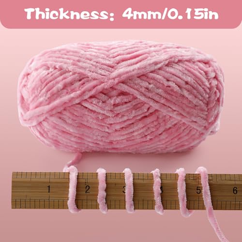 41i35d cvl.jpg Mint Green 2 Skeins Fluffy Chunky Yarn for Crocheting and Knitting