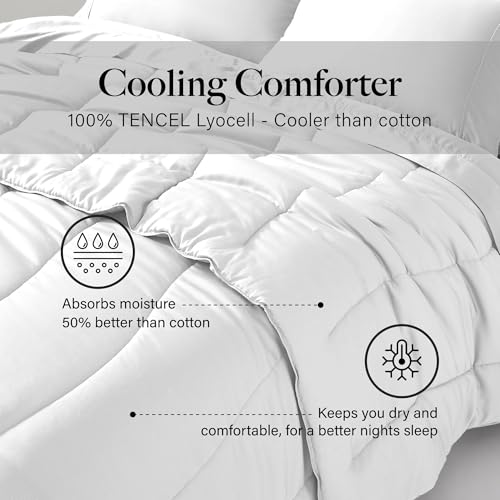 41i8irkwn7l.jpg Modern Threads Luxury Ultra Soft Tencel Lyocell White King Comforter | Modern Threads White King Ultra Soft Tencel L
