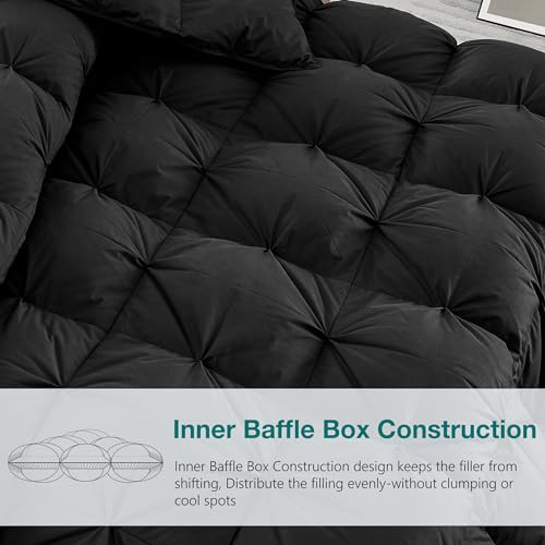 41ildpghi3l 1.jpg KAKABELL All Season Ultra Soft and Cozy Noiseless Goose Down Feathers Fiber Comforter Cal King Size | KAKABELL Ultra