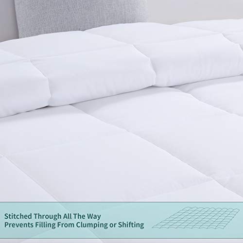 41imhi5ovnl 4.jpg HOMBYS Oversized King Comforter White for All Season Lightweight Comfort and Versatility | HOMBYS Lightweight Quilte