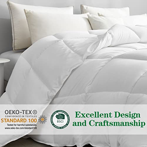 41iv6y2zwfl.jpg DREAMHOUR Cooling Down Comforter for Girls and Boys, All Season Machine Washable, Queen Size, White Soft Breathable P