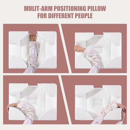 41j7skri7cl.jpg HOMBYS Side Sleeper Pillow for Neck & Shoulder Pain Relief with Arm Hole | HOMBYS Ergonomic Arm Holes Positioner Sid