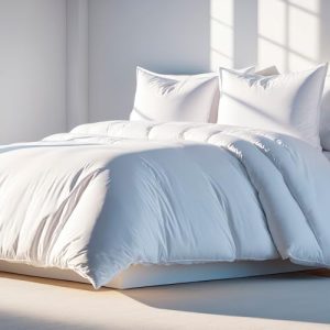 Classic White Microfiber Duvet Cover with Zipper, King Size for Luxury Sleep | Set of 1 White King Size Down Comfort