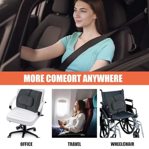 41jwtv jril.jpg HOMBYS Recliner Lumbar Support Pillow with Adjustable Slider