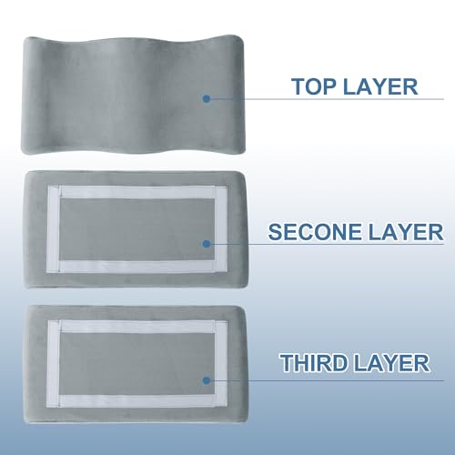 41jxj62tunl 1.jpg HOMBYS Adjustable Height BBL Pillow for After Surgery Recovery - High Density Foam Durable Butt Pillow for Sleeping,