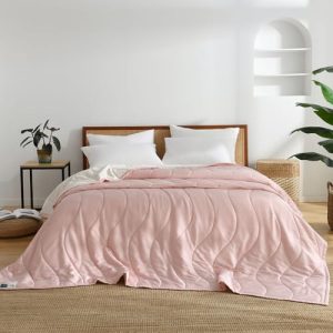 NATUREFIELD Cooling Comforter, Rayon Derived from Bamboo, Lightweight Summer Quilt for Queen/Full Size | NATUREFIELD