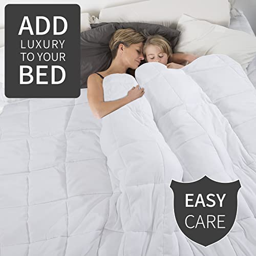 41jw clnzvl 3.jpg HOMBYS White 136x120 Alaskan King Size Comforter for All Season, Extra Large Down Alternative Bed Comforter with Corn
