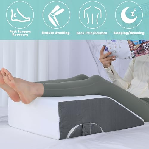 41mofzgeggl.jpg HOMBYS Adjustable Knee Wedge Pillow for Leg Pain Relief and Elevation