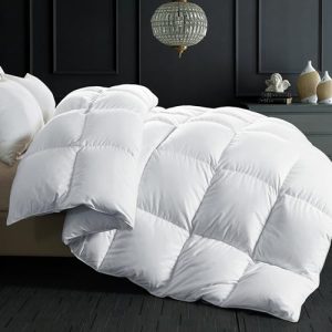 ELNIDO QUEEN Feather Down Fiber Comforter - Luxurious Hotel Bedding Comforter with Corner Tabs | ELNIDO QUEEN All Se