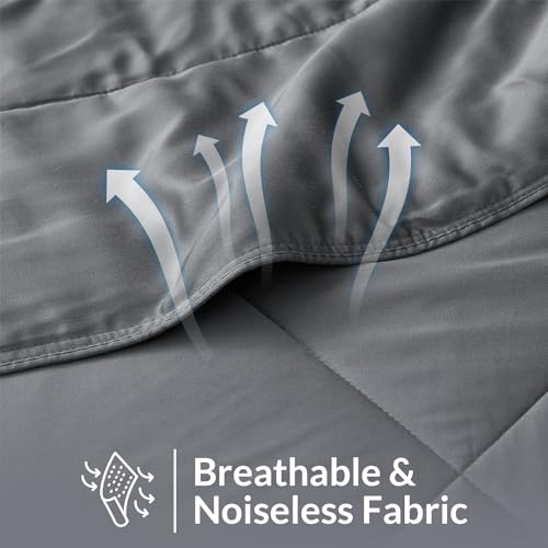41nc8evsstl.jpg Coldest Comforter Set for All Seasons | Down Alternative Duvet | 100% Viscose Derived from Bamboo - Easy to Wash, Breath
