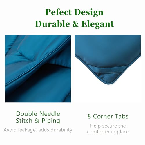 41nf9lwbmml 1.jpg Cooling 100% Rayon Derived from Bamboo Queen Size Comforter for Hot Sleepers, Down Alternative Comforter with 8 Corner T
