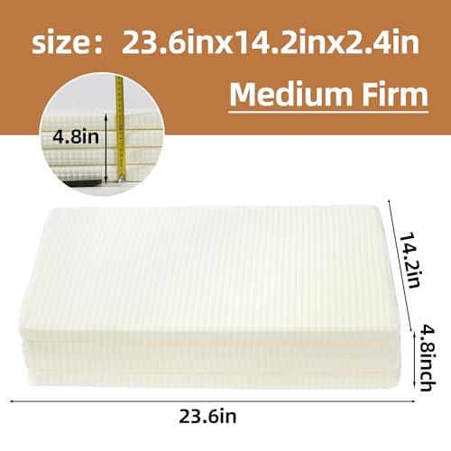 41nklzajhjl.jpg HOMBYS Ultra Thin Memory Foam Pillow for Stomach, Back and Side Sleepers with Adjustable Heights and Removable Cover (4P