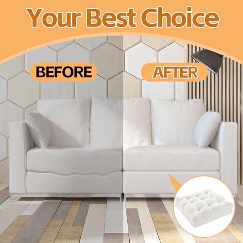 41o7rivr60l 1.jpg Height-Adjustable Memory Foam Couch Cushion Replacement, High-Density Upholstery Wrapped S | Balapet Memory Foam Cou