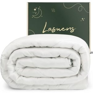 Lasuens Cooling Duvet Insert for Hot Sleepers - Soft and Fluffy 100% Viscose from Bamboo King Comforter 350 GSM | Al