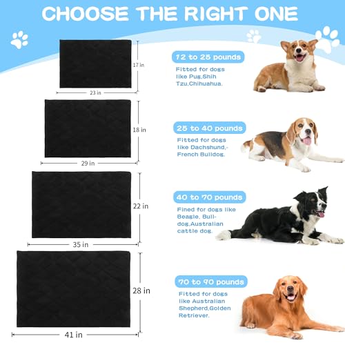 41pmsjug9xl 3.jpg HOMBYS Pee Proof Indestructible Dog Bed for Crate: Chew Proof Durable Large Pad for Aggressive Chewers, Fleece Black, 18