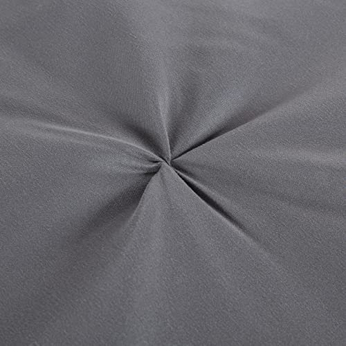 41pmsn01rol.jpg HOMBYS Ultra Soft Oversized King Comforter Set for All Season Sleepers | HOMBYS Dark Grey Pinch Pleat Comforter with