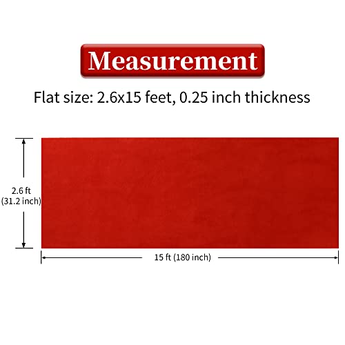 41pyylmt0yl.jpg HOMBYS 450 GSM Extra Thick Red Carpet Runner for Parties & Events HOMBYS Non-Slip Red Carpet Runner for Wedding Decorati