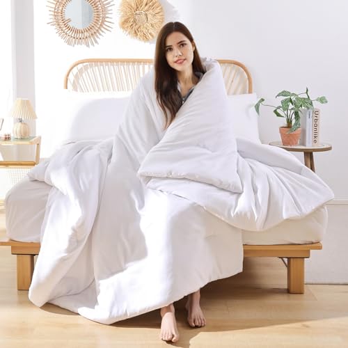 41qgfduprl.jpg ROSGONIA Comforter for Girls Boys Teens Full Size White, Lightweight Soft All Season Bedding Set (3pcs Boho Comforter &