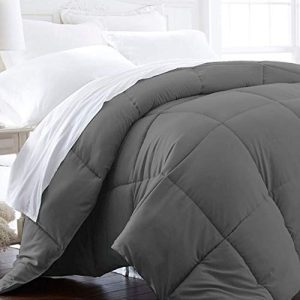 Beckham Luxury Linens 1600 Series Slate Gray Comforter & Duvet Insert