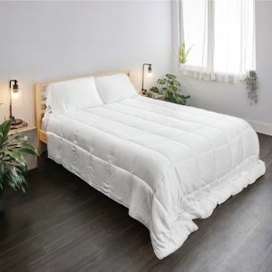 Bamboo Bay Cooling Breathable King Comforter, 100% Viscose, Soft Quilted Alternative Duvet
