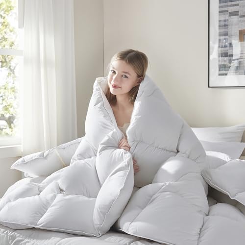 41reddkzicl.jpg ELNIDO QUEEN Feather Down Fiber Comforter - Luxurious Hotel Bedding Comforter with Corner Tabs | ELNIDO QUEEN All Se