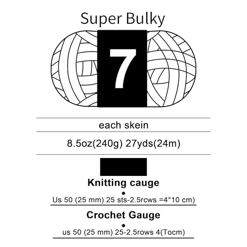 41rm6q2sml.jpg Jumbo Panda Chunky Chenille Yarn 8 Pack for Knitting and Crocheting