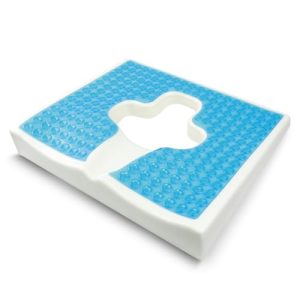 Pressure Relieving Bed Sore Cushions for Butt, Triangular Gel Memory Foam for Pressure Ulcers (Blue) | Elderly Pressure