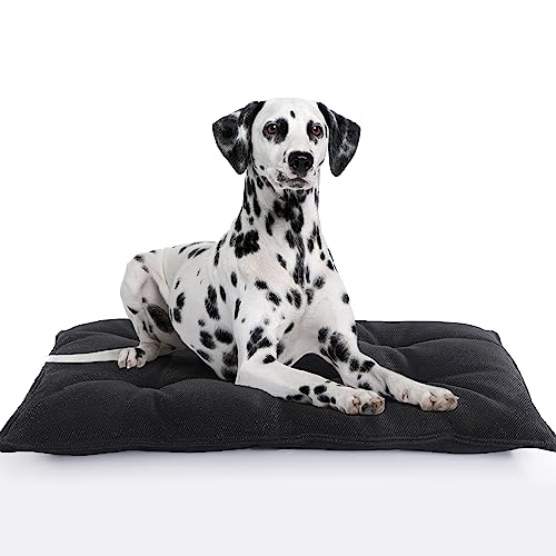 41sc9s0jzpl.jpg Chew Proof Dog Bed for Medium Dogs, Durable Indoor Outdoor Crate Pad for Teething Puppies, 35"x22" | Stable Kennel P