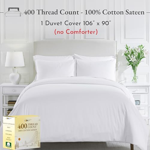 41sjufr6nal.jpg California Design Den King Size Premium 400 Thread Count Sateen Duvet Cover - Winner Good Housekeeping Best Bedding A