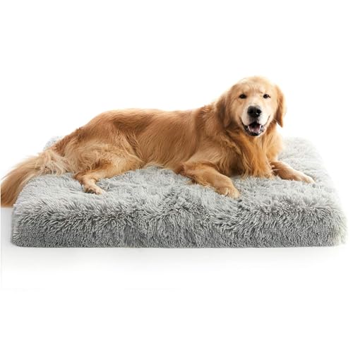 41svbk13zol 1.jpg MIHIKK Large Orthopedic Dog Bed for Anxiety, Removable Washable Cover, Waterproof, 35x22 Inch, Gray MIHIKK Large Egg C