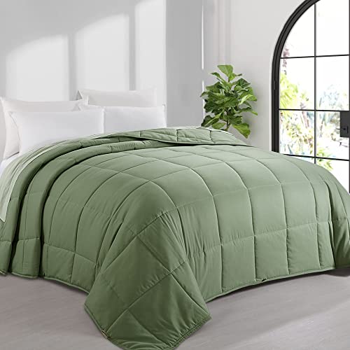 41u8cosdyl.jpg HOMBYS 136x120 Alaskan King Size Olive Green Comforter for All Season, Oversized Duvet Insert, Extra Large Down Alternat