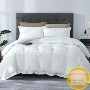 Sleep-Nest Oversized King 100% Pure Cotton Sateen Weave Duvet Cover Set for All Season Comfort | Sleep-Nest 10x10ft